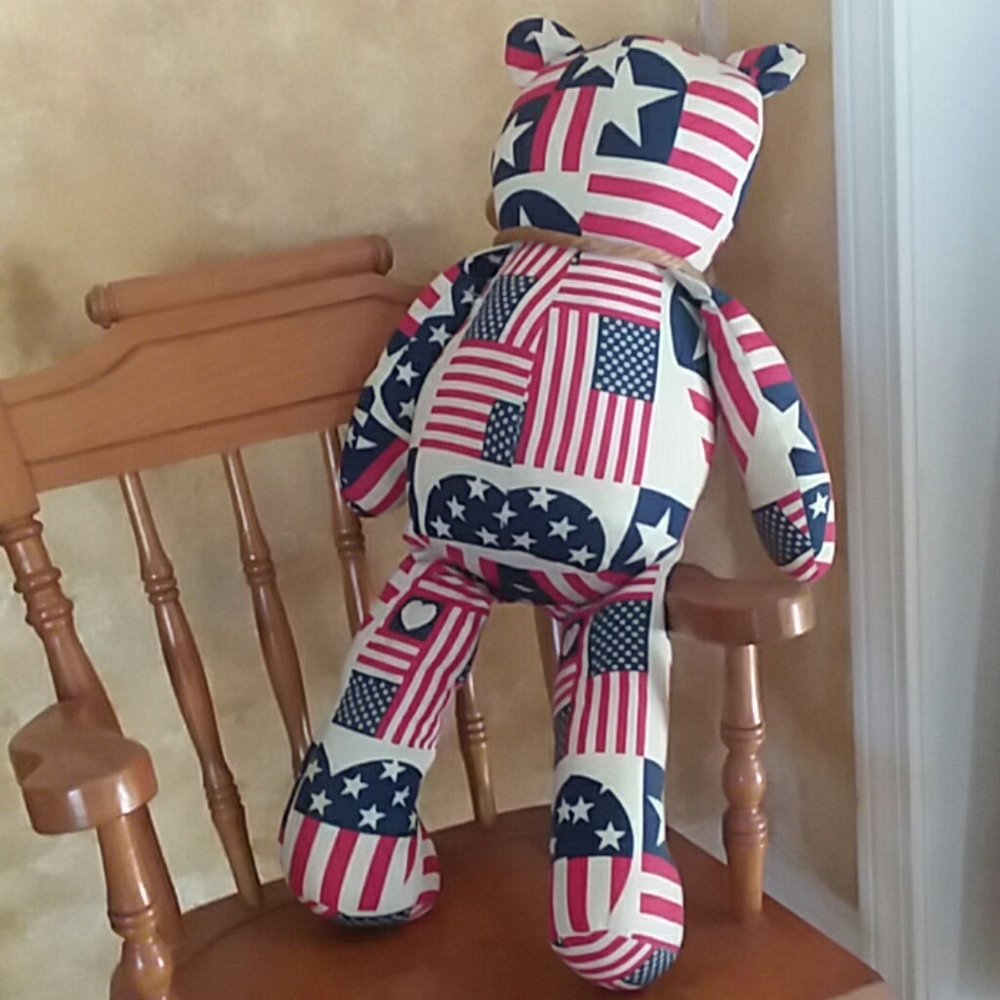 AMERICANNA Stuffed Teddy Bear - Picture 2 of 7
